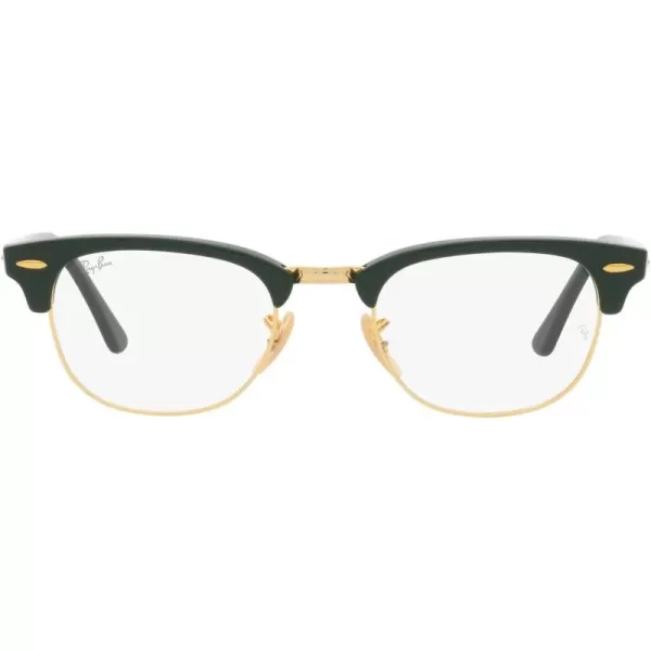 RayBan Rx5154 Clubmaster Square Prescription Eyeglass FramesGrey on BlackDemo Lens