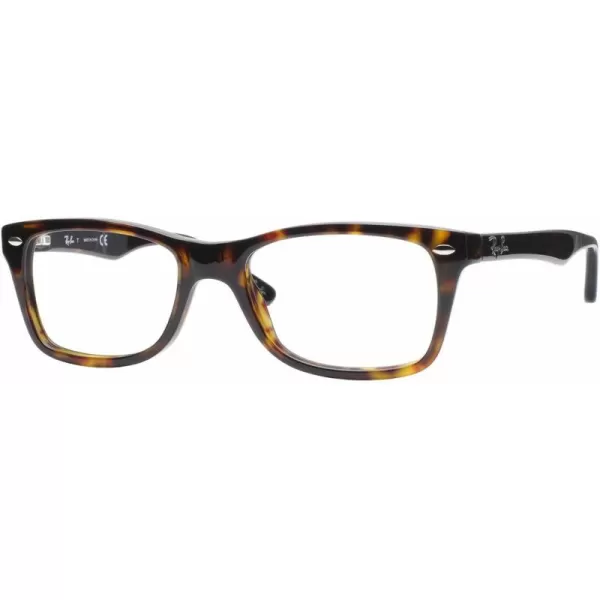 RayBan Rx5228 Square Prescription Eyeglass FramesDark HavanaDemo