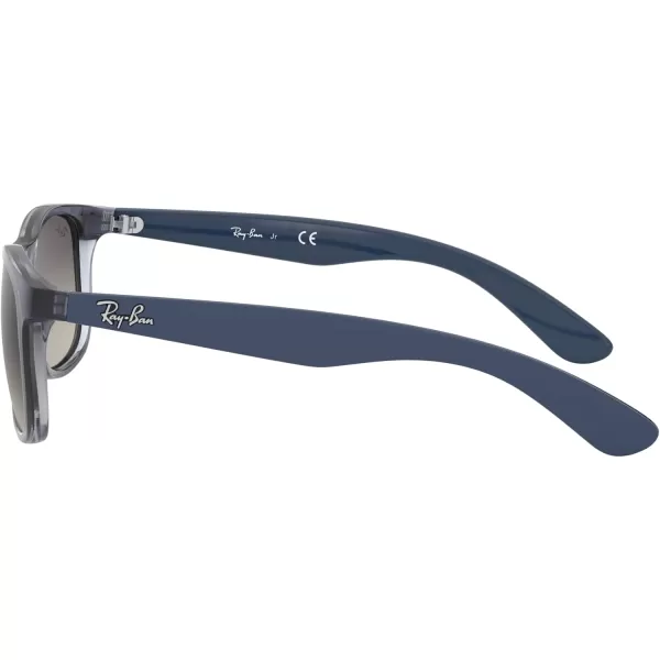 RayBan Kids Rj9062s Rectangular SunglassesTransparent BlueLight Grey Gradient Dark Grey