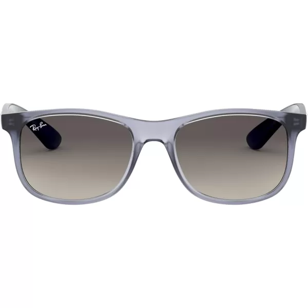 RayBan Kids Rj9062s Rectangular SunglassesTransparent BlueLight Grey Gradient Dark Grey