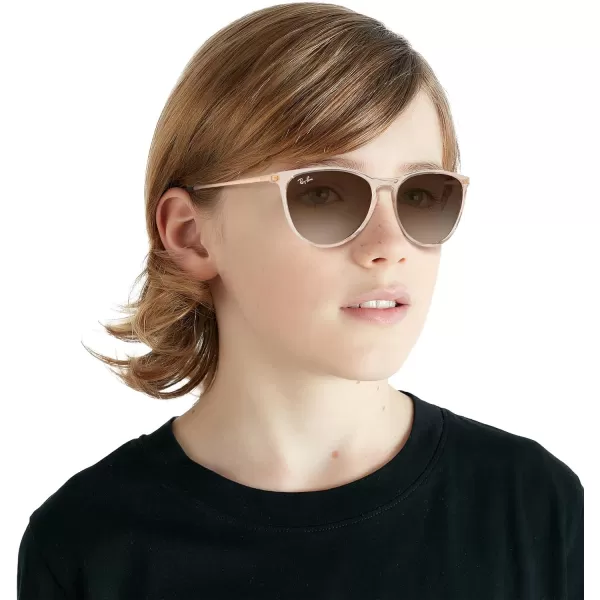 RayBan RJ9060S Erika Round Sunglasses Transparent Light BrownBrown Gradient 50 mmRayBan RJ9060S Erika Round Sunglasses Transparent Light BrownBrown Gradient 50 mm