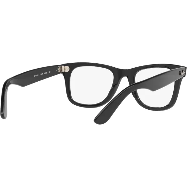 RayBan RX4340v Wayfarer Ease Square Prescription Eyeglass FramesBlackDemo Lens