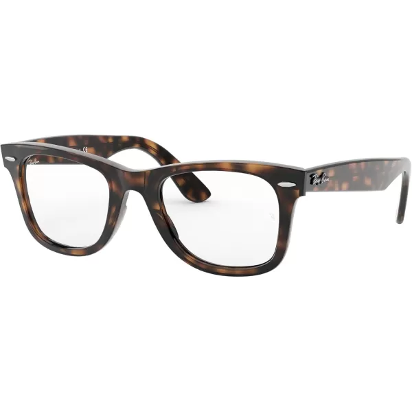 RayBan RX4340v Wayfarer Ease Square Prescription Eyeglass FramesHavanaDemo Lens