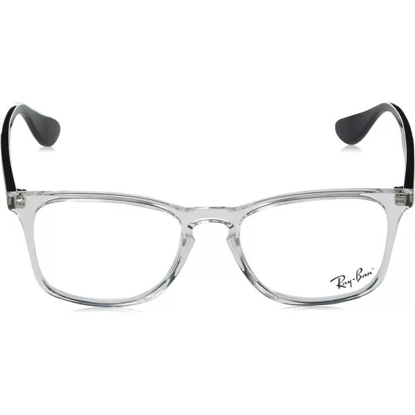 RayBan RX7074 Square Prescription Eyeglass FramesTransparentDemo Lens