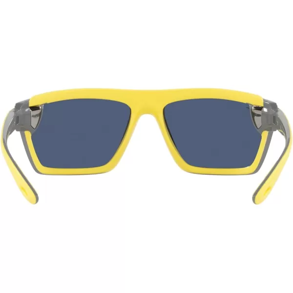 RayBan Rb4370m Scuderia Ferrari Collection Square SunglassesRubber Yellow on BlueDark Blue