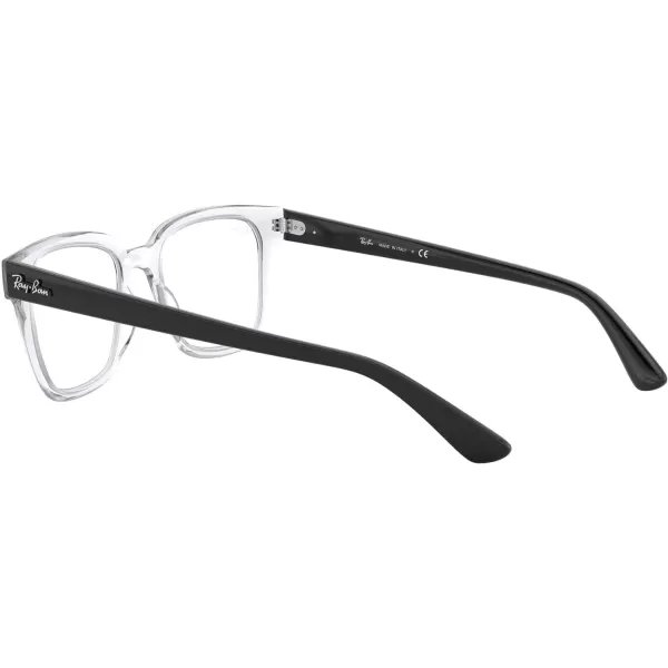 RayBan Rx4323v Square Prescription Eyeglass FramesTransparentDemo Lens