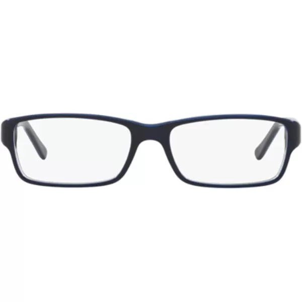 RayBan Rx5169 Rectangular Prescription Eyeglass FramesBlue on Transparent GreyDemo Lens