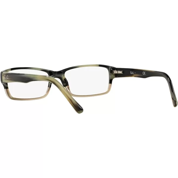 RayBan Rx5169 Rectangular Prescription Eyeglass FramesGrey Horn Gradient GreyDemo Lens