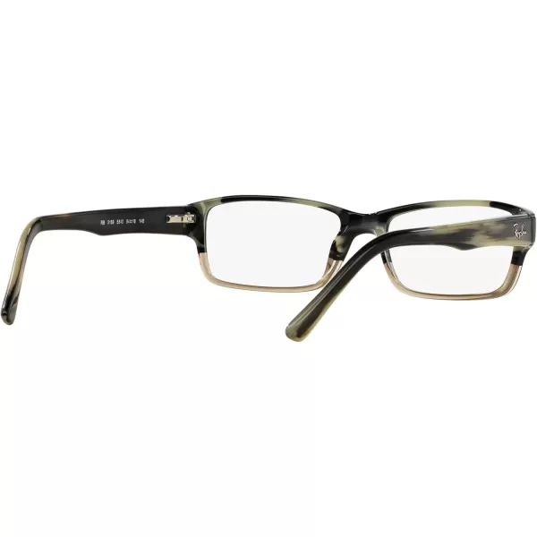 RayBan Rx5169 Rectangular Prescription Eyeglass FramesGrey Horn Gradient GreyDemo Lens