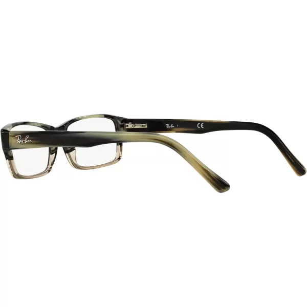 RayBan Rx5169 Rectangular Prescription Eyeglass FramesGrey Horn Gradient GreyDemo Lens