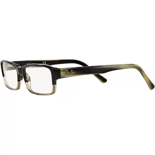 RayBan Rx5169 Rectangular Prescription Eyeglass FramesGrey Horn Gradient GreyDemo Lens