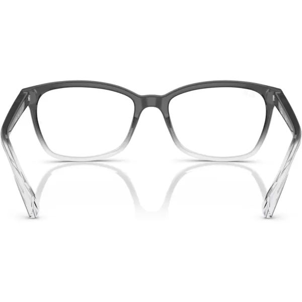RayBan Rx5362 Square Prescription Eyeglass FramesDark Grey Gradient GreyDemo Lens