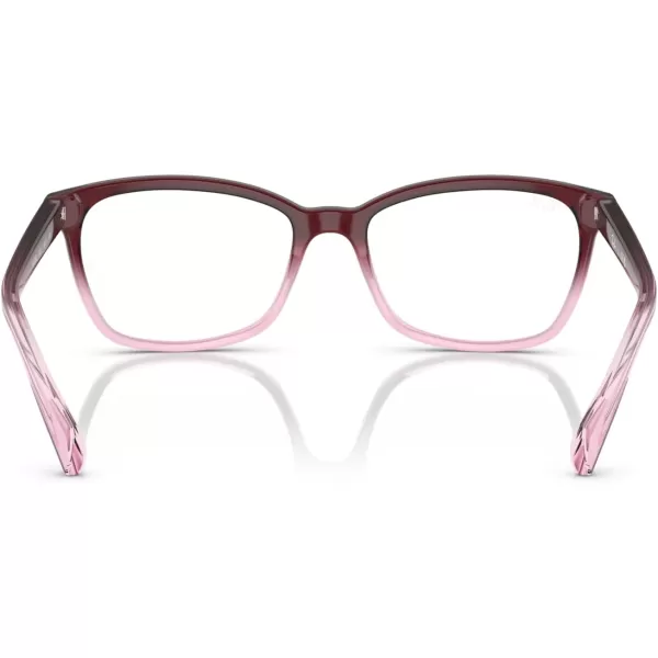 RayBan Rx5362 Square Prescription Eyeglass FramesRed Gradient PinkDemo Lens