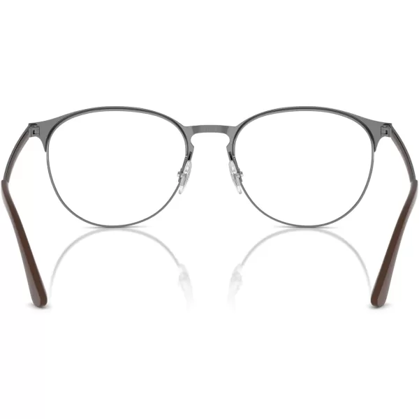RayBan Rx6375 Round Prescription Eyeglass FramesHavana on GunmetalDemo Lens