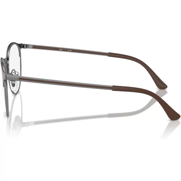 RayBan Rx6375 Round Prescription Eyeglass FramesHavana on GunmetalDemo Lens