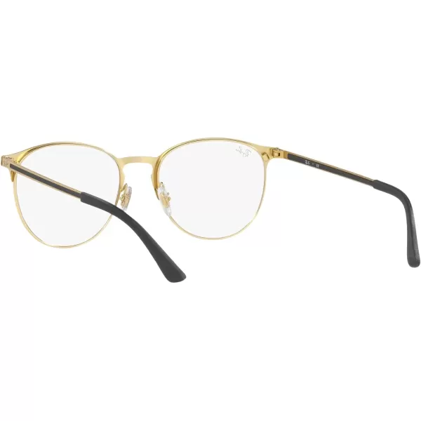 RayBan Rx6375 Round Prescription Eyeglass FramesMatte Gold on GoldDemo Lens
