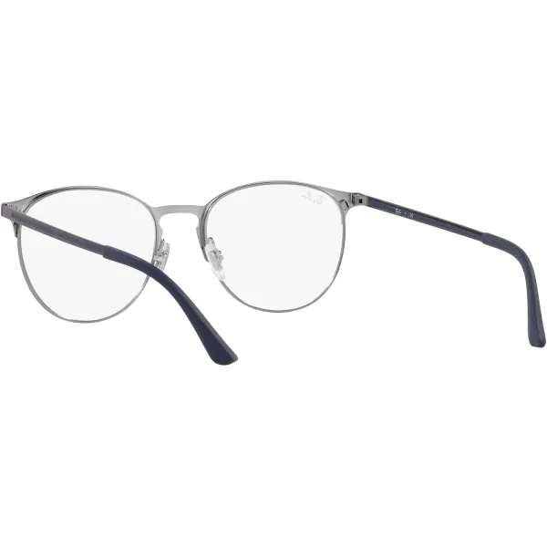 RayBan Rx6375 Round Prescription Eyeglass FramesMatte Gunmetal on GunmetalDemo Lens