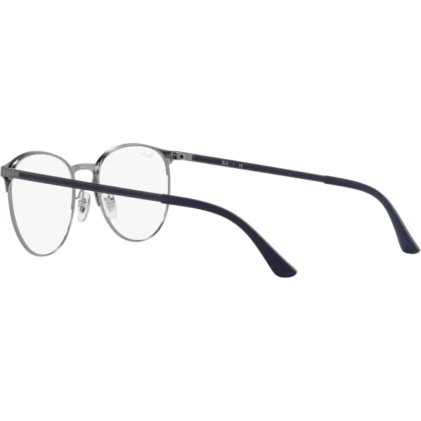 RayBan Rx6375 Round Prescription Eyeglass FramesMatte Gunmetal on GunmetalDemo Lens
