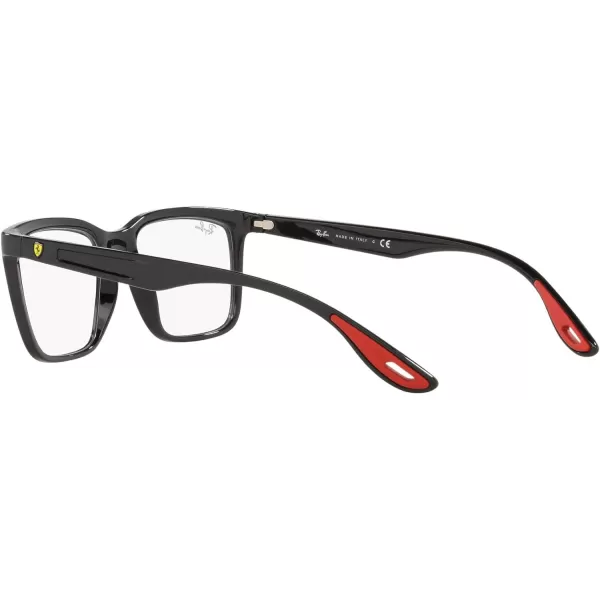 RayBan Rx7192m Scuderia Ferrari Collection Rectangular Prescription Eyeglass FramesBlackDemo Lens