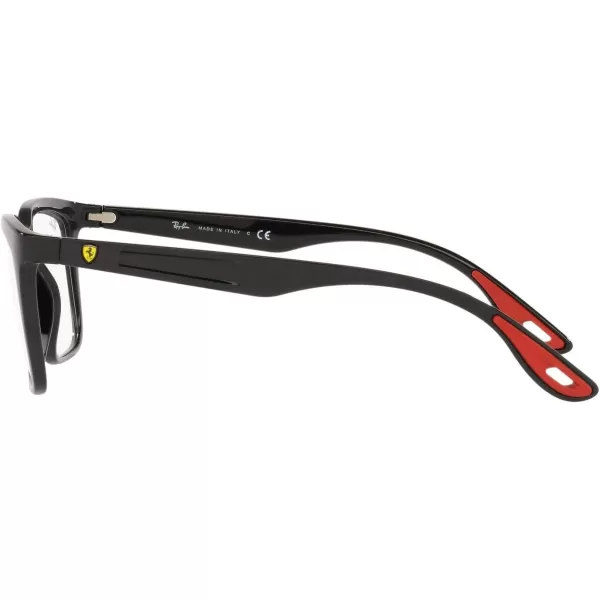 RayBan Rx7192m Scuderia Ferrari Collection Rectangular Prescription Eyeglass FramesBlackDemo Lens