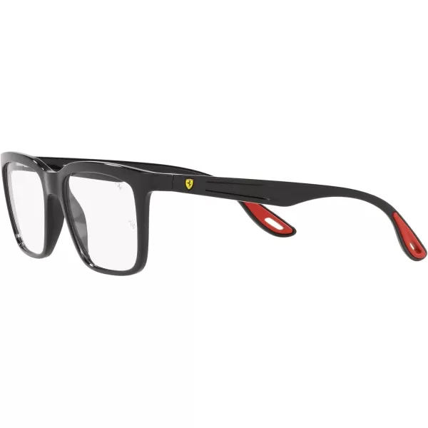 RayBan Rx7192m Scuderia Ferrari Collection Rectangular Prescription Eyeglass FramesBlackDemo Lens