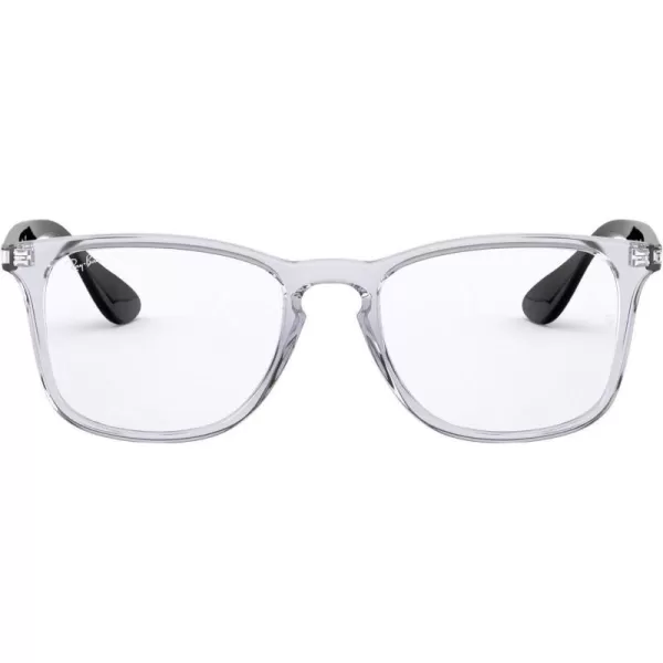 RayBan RX7074 Square Prescription Eyeglass FramesTransparentDemo Lens