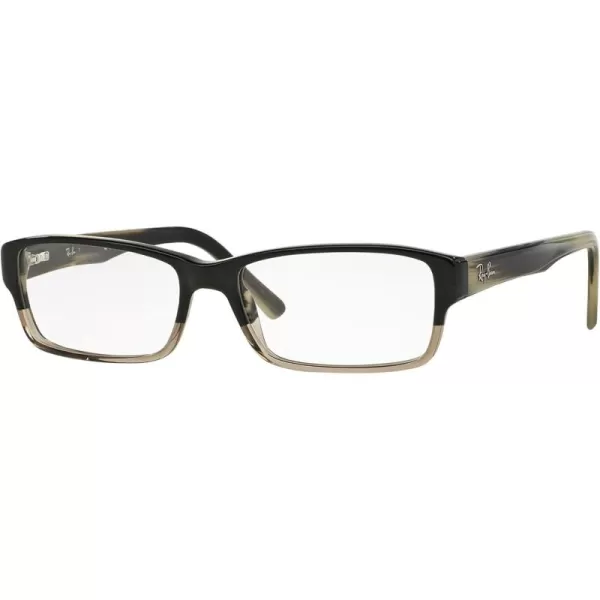 RayBan Rx5169 Rectangular Prescription Eyeglass FramesGrey Horn Gradient GreyDemo Lens