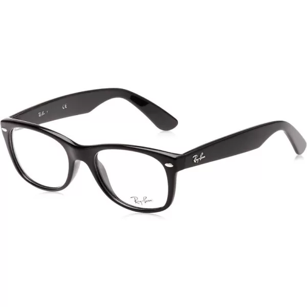 RayBan Rx5184 NewWayfarer Prescription Eyeglass FramesShiny BlackDemo Lens