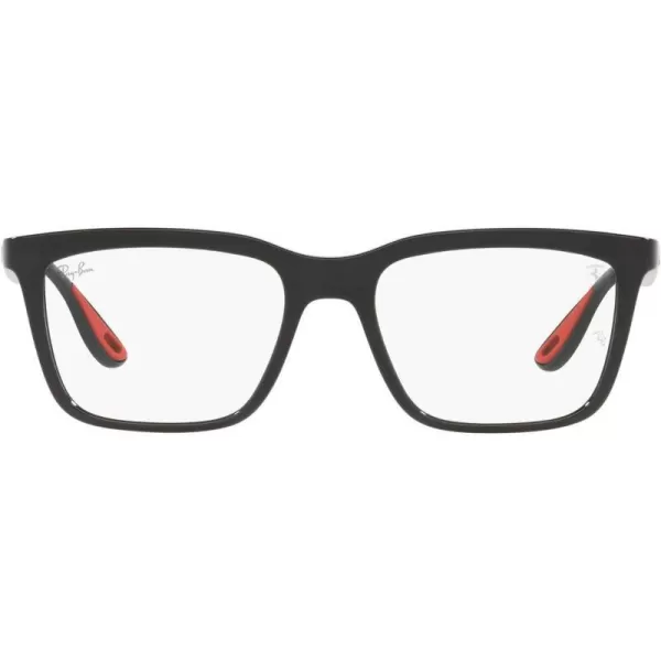 RayBan Rx7192m Scuderia Ferrari Collection Rectangular Prescription Eyeglass FramesBlackDemo Lens