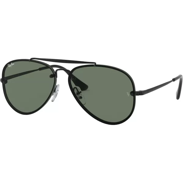 RayBan Child Sunglasses Black Frame Dark Green Lenses 54MMRayBan Child Sunglasses Black Frame Dark Green Lenses 54MM