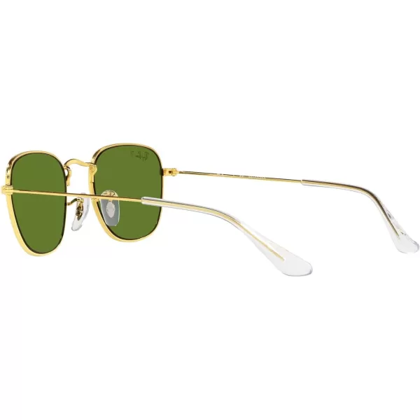 RayBan Child Sunglasses Silver Frame Dark Blue Lenses 46MMLegend GoldGreen Polarized