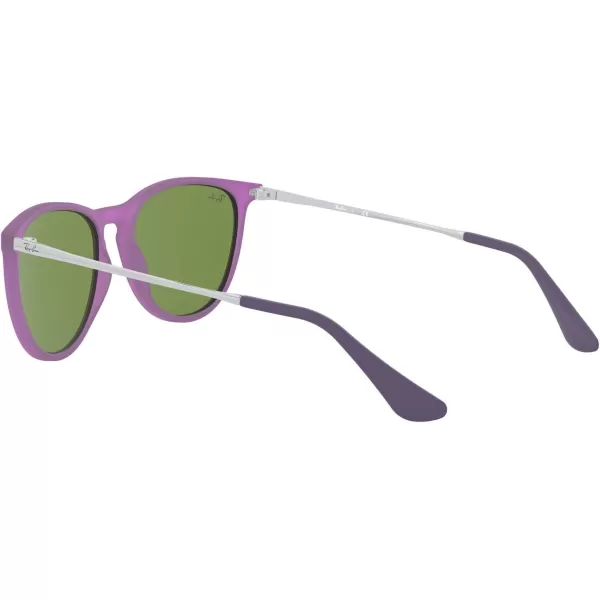 RayBan Child Sunglasses Violet Fluo Frame Grey Mirror Violet Lenses 52MMRayBan Child Sunglasses Violet Fluo Frame Grey Mirror Violet Lenses 52MM