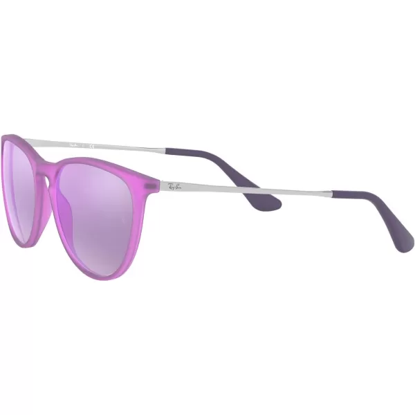 RayBan Child Sunglasses Violet Fluo Frame Grey Mirror Violet Lenses 52MMRayBan Child Sunglasses Violet Fluo Frame Grey Mirror Violet Lenses 52MM