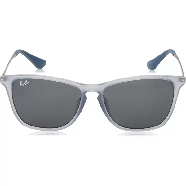 RayBan Junior Rj9061Sf Asian Fit Rectangular Sunglasses Rubber Transparent GreyDark Grey 52 mmRayBan Junior Rj9061Sf Asian Fit Rectangular Sunglasses Rubber Transparent GreyDark Grey 52 mm