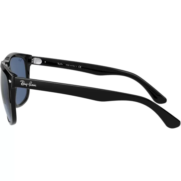 RayBan Man Sunglasses Black Frame Grey Lenses 60MMBlackDark Blue