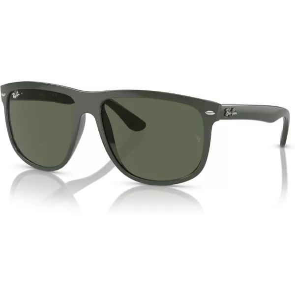 RayBan Man Sunglasses Black Frame Grey Lenses 60MMGreenDark Green