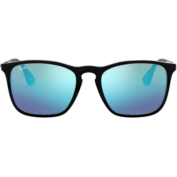 RayBan RB4187 Chris Square SunglassesBlackBlue Flash