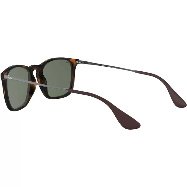 RayBan RB4187 Chris Square SunglassesLight HavanaDark Green