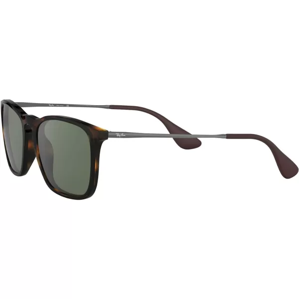 RayBan RB4187 Chris Square SunglassesLight HavanaDark Green