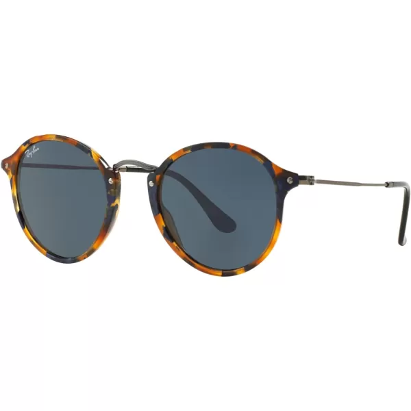 RayBan Rb2447 Round SunglassesSpotted Blue HavanaBlue