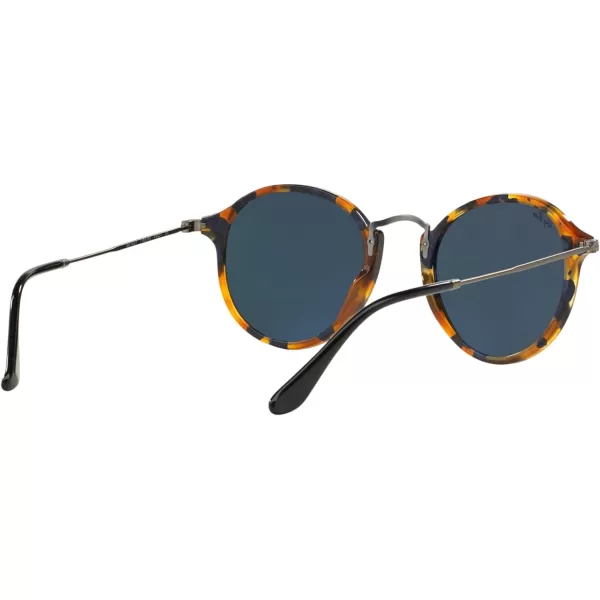 RayBan Rb2447 Round SunglassesSpotted Blue HavanaBlue