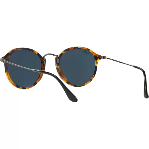RayBan Rb2447 Round SunglassesSpotted Blue HavanaBlue