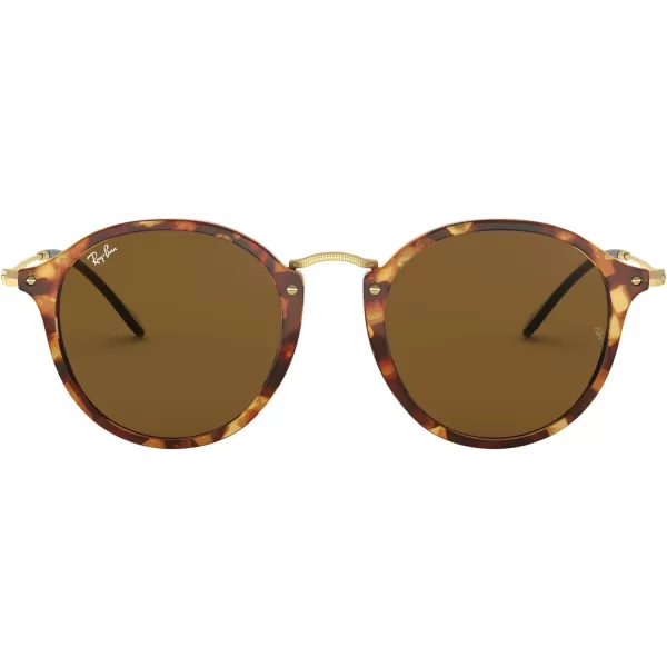 RayBan Rb2447 Round SunglassesSpotted Brown HavanaB15 Brown