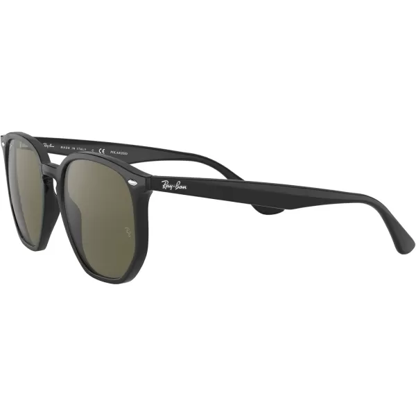 RayBan Rb4306 Hexagonal SunglassesBlackPolarized Green