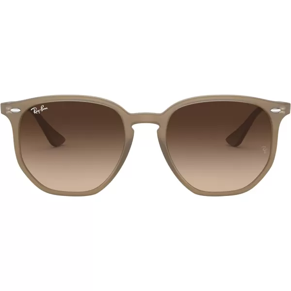 RayBan Rb4306 Hexagonal SunglassesOpal BeigeBrown Gradient