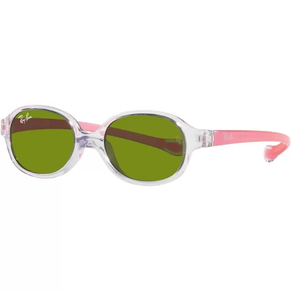 RayBan Rj9187s Oval SunglassesTransparent Light VioletGreen