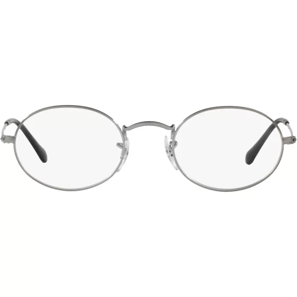 RayBan Rx3547v Oval Prescription Eyeglass FramesGunmetalDemo Lens