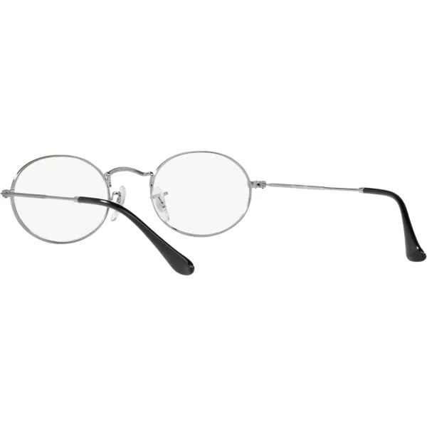 RayBan Rx3547v Oval Prescription Eyeglass FramesGunmetalDemo Lens