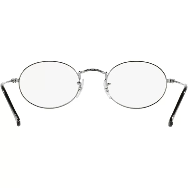 RayBan Rx3547v Oval Prescription Eyeglass FramesGunmetalDemo Lens