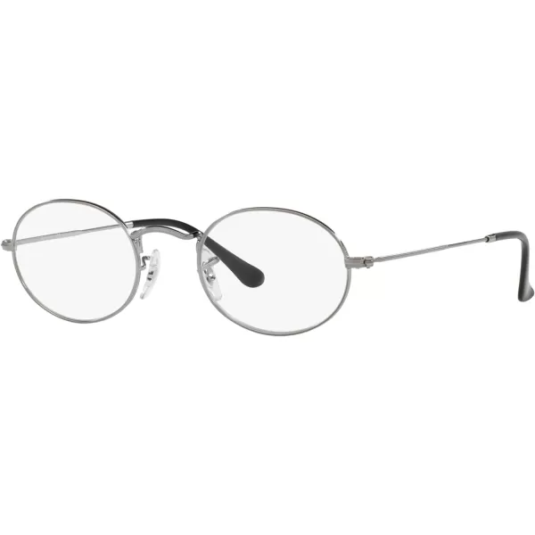 RayBan Rx3547v Oval Prescription Eyeglass FramesGunmetalDemo Lens